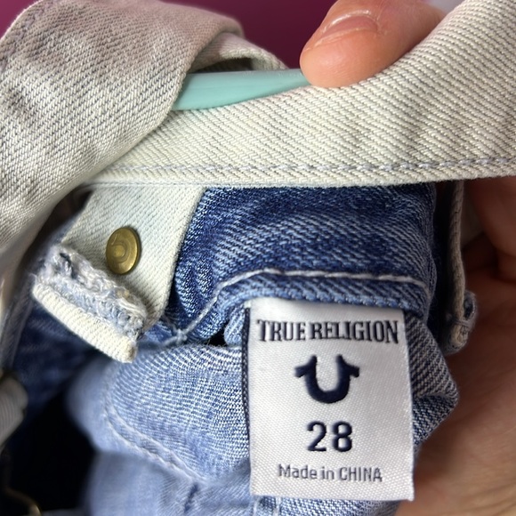 Denim Short Overalls with Pocket - Picture 12 of 12